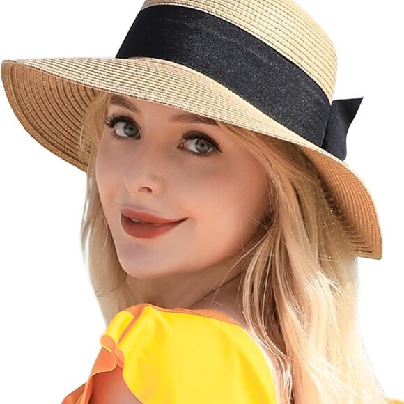 Accessories - Beach Sun Hats for Women, Straw Hat for Women UPF 50+ UV Sun Protection Summer H